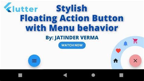 Stylish Fab In Flutter Floating Action Button In Flutter With Menu