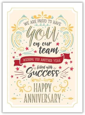 Amazon 25 Employee Anniversary Cards Modern Typographic Design