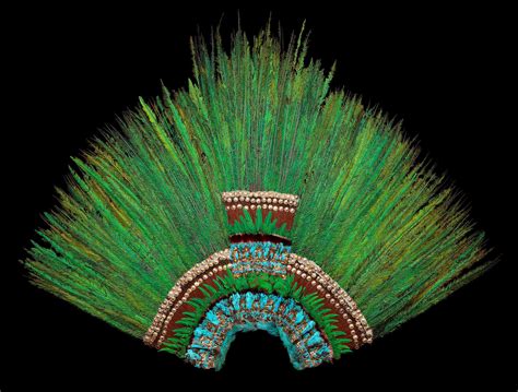 A 16th Century Aztec Headdress Which Supposedly Belonged To The Emperor