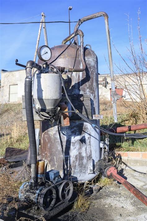 Homemade Gas Station With Fuel Tank Pump Pressure Gauge And Hoses