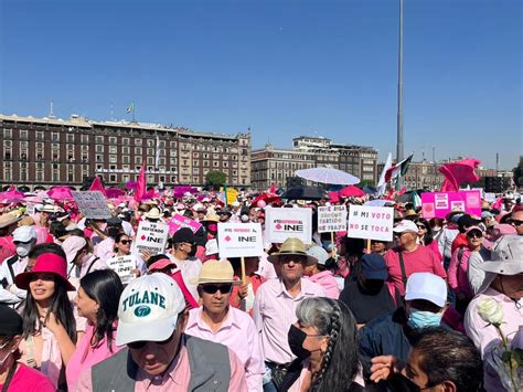 Así Se Vive La Marcha En Defensa Del Ine Quinto Poder