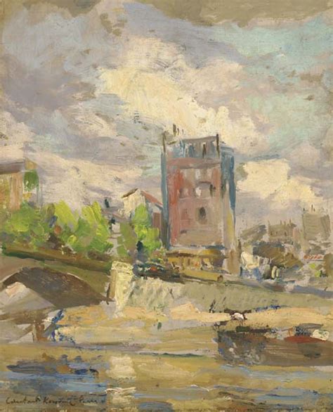 Paintings Reproductions Canal Saint Martin By Constantin Alexeevich