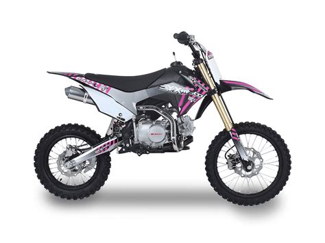 Syx Moto New Whip 125cc 4 Stroke Gas Dirt Bike Kick Start Blackpink