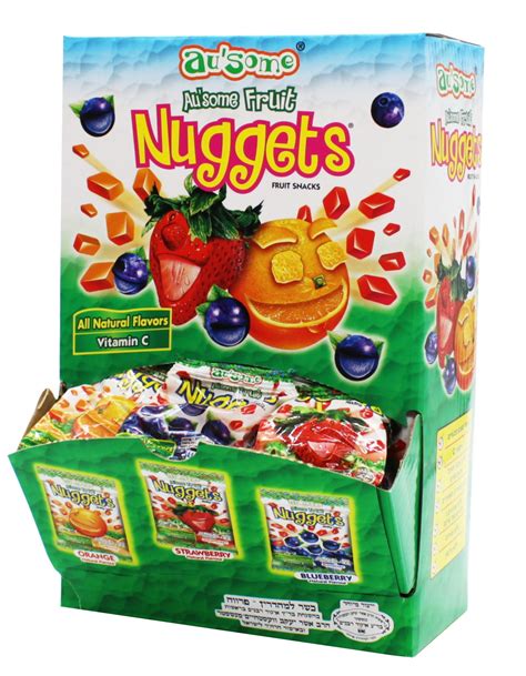 Ausome Fruit Juice Kosher Nuggets Mini Bags Display 48 Ct Walmart