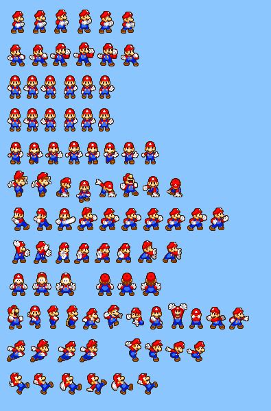 Overhauled Mario Sprite Sheet Vol1 By Tallcheeto14 On Deviantart