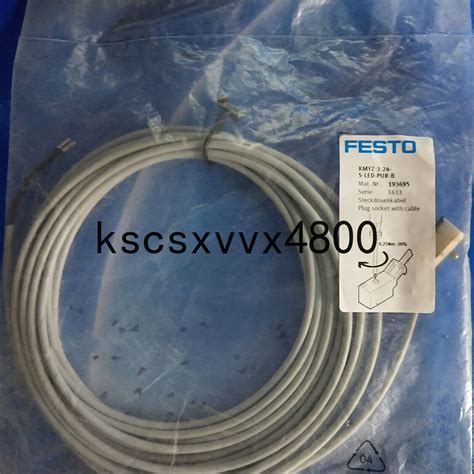 One New Festo Cable KMYZ 3 24 5 LED PUR B 193695 Fast Ship YP1 EBay