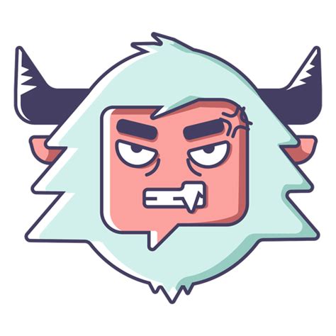 Yeti angry emoji - Transparent PNG & SVG vector file