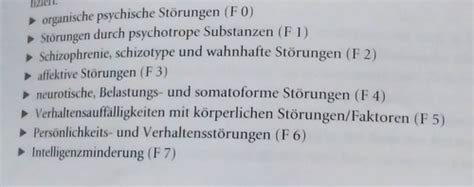 Psychische Erkrankungen Definitionen Karteikarten Quizlet