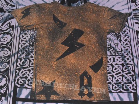 Diy Acdc Shirt Bleached With Stencils Tshirtslayer Tshirt And