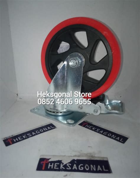 Xp Tool Roda Caster Inch Troli Pvc Balikpapan Heksagonal