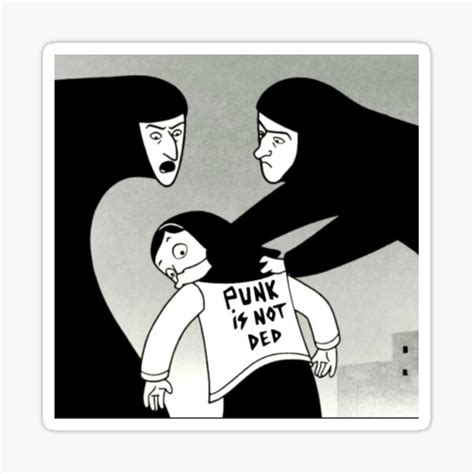 Persepolis Punk Is Not Dead Sticker For Sale By Mondrianum Redbubble