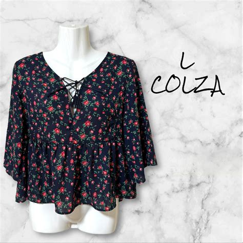 Colza 【colza】花柄ブラウスl新品の通販 By 愛猫の治療の為出品中の為宜しくお願いします｜コルザならラクマ