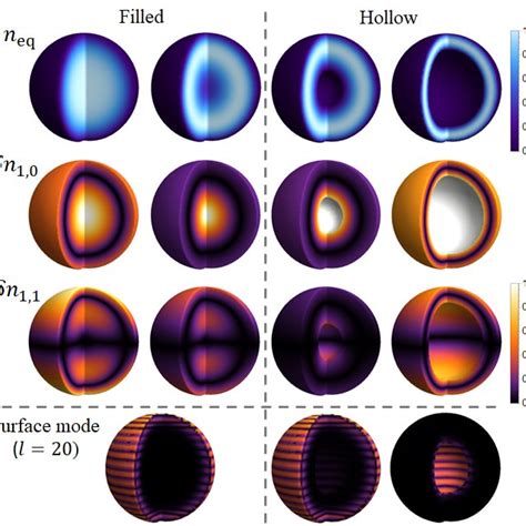 Color Online Top Row Schematic Equilibrium Density Profiles Of A Download Scientific Diagram