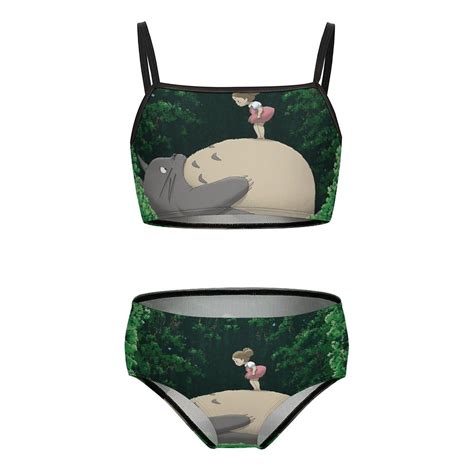 Totoro Girls Bikini Swimsuits Two Piece Beach Bathing Suit Swimwear 10 12Y 150cm Walmart