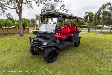 Club Car 6 Passenger With Alpha Body Kit Matte Black Sku 615 Miami
