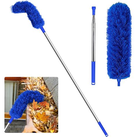 Telescopic Extendable Gutter Cleaning Brush Adjustable Roofing Pole