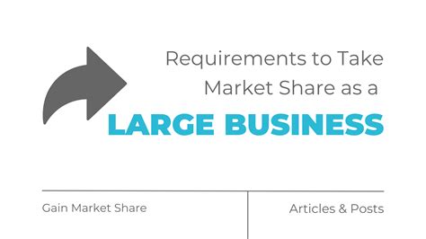 Gaining and Increasing Market Share: A Guide for Large Businesses
