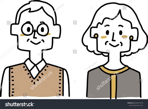 Elderly Men Women Icon Set Stock Vector Royalty Free 2009679728