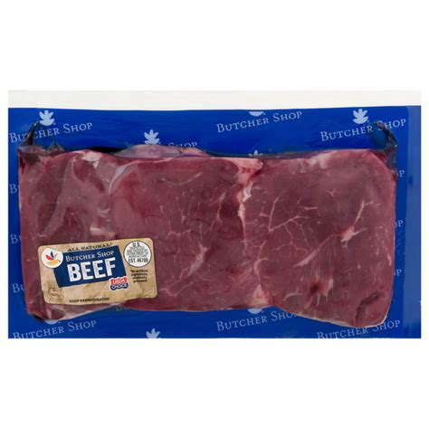 Save on Our Brand Beef Chuck Tender Steak All Natural - 3-4 ct Order Online Delivery | GIANT