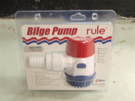 Bilge Pump Rule Da Gph Hose V Marine Boat Back