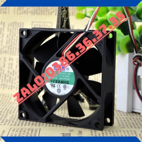 Quạt Tản Nhiệt Siêu Êm 8cm C8025S12M AVC 8025 12V 0.25A CPU | Shopee ...