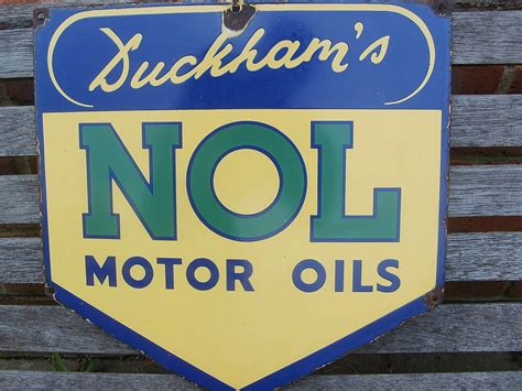 Enamel Signs Petrol Pumps Petroliana Automobilia Duckhams Oil Sign