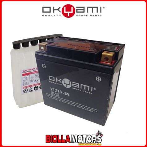 Ytz S Bs Batteria Okyami V Ah Honda Trx Er Trx R E