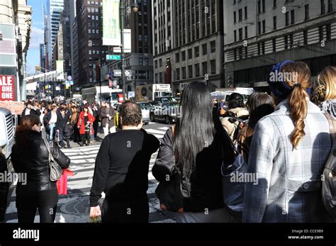 Busy street, New York City, USA Stock Photo - Alamy