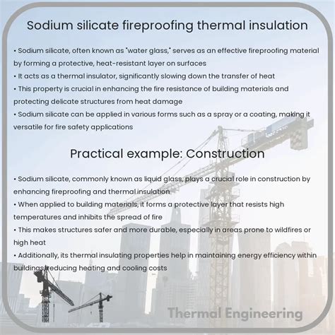 Sodium Silicate | Fireproofing, Thermal Insulation