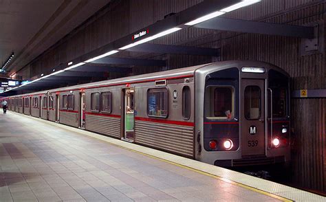 Metro Red Line Train At Los Angeles Metro Union Station