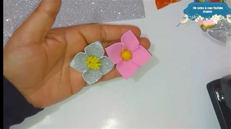 اصنعي وردة من قطعة فوم ودباسة بكل سهولة Diy Crafts Youtube