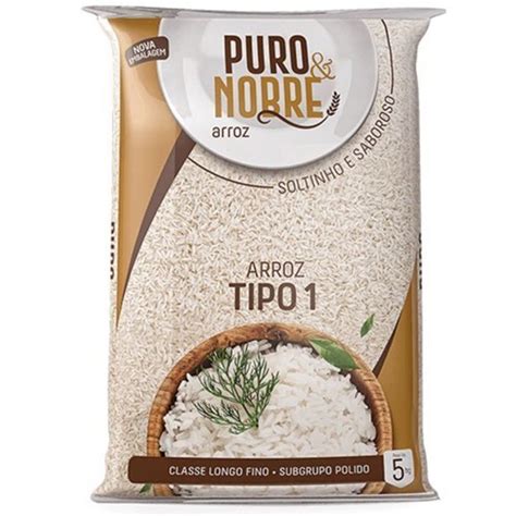 Arroz Tipo Puro Nobre Pacote Kg Oferta Na Arena Atacado