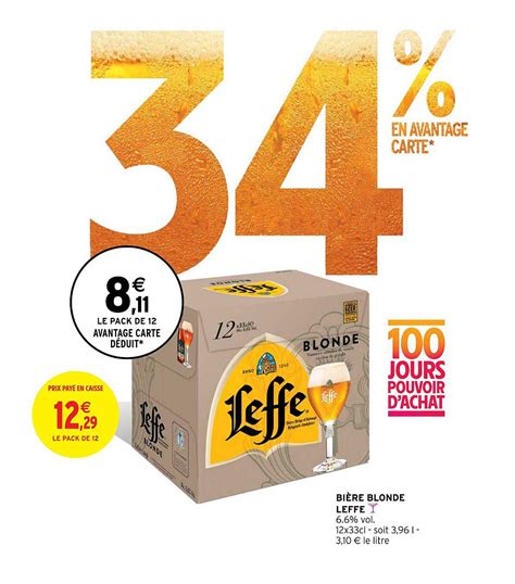 Promo Bière Blonde Leffe chez Intermarché Express iCatalogue fr