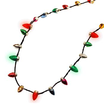 Flashing Christmas Lights Necklace | The Green Head