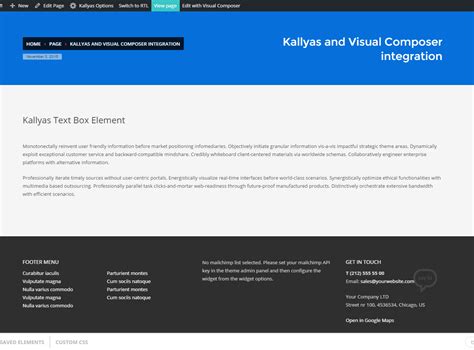 How To Use Visual Composer With Kallyas Hogash Studio Dashboard