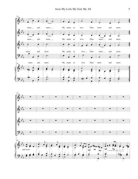 Jesus My Lord My God My All Satborgan Optional Strings By Frederick Faber Digital Sheet