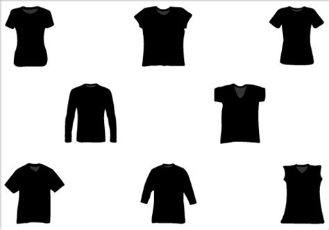 T Shirt Silhouette Vector at GetDrawings | Free download