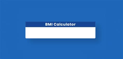 BMI Calculator Using Javascript HTML CSS