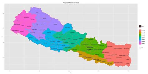 Mapa De Nepal Con Estados Nuevo Mapa De Nepal Con Estado En El