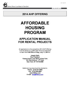 Fillable Online Ahp App The Federal Home Loan Bank Of New York