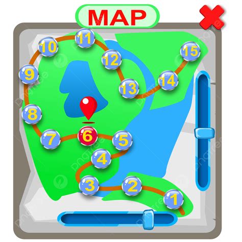 Ilustración De Vector De Mapa De Juego Png Moba Estilo De Juego