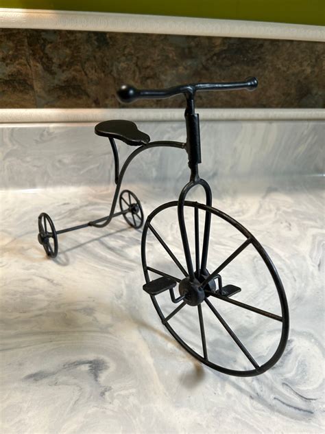 Vintage Metal Tricycle Home Decor Sculpture - Etsy