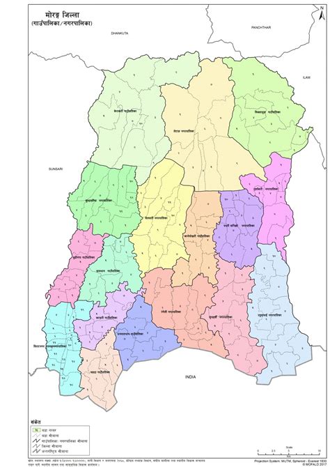 Map of Morang District of Nepal – Nepal Archives