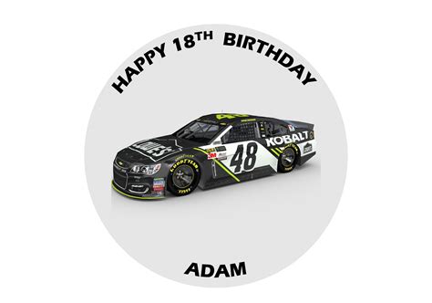 Black Racing Car Nascar Topcaketoppers
