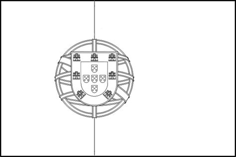 Bandeira De Portugal Desenho - Desenho de Bandeira de Portugal - Educamais