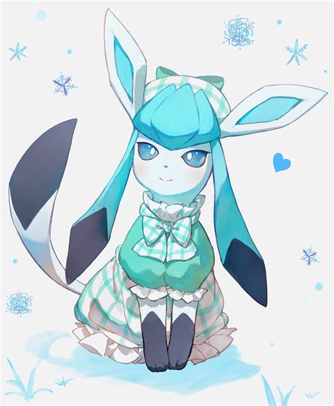 Glaceon And Glaceon Pokemon And 1 More Drawn By Yosame0a Danbooru