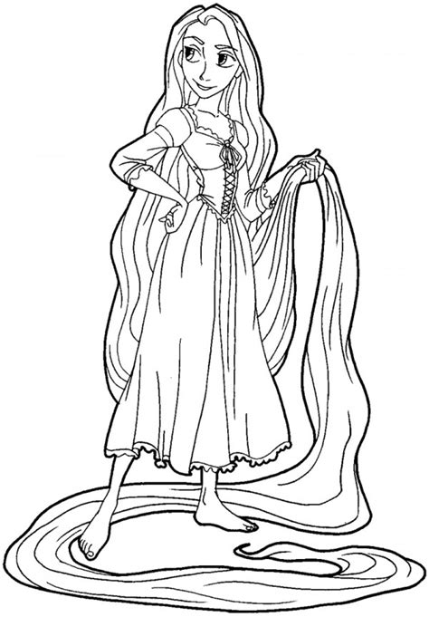 Im Genes Para Pintar De Rapunzel Colorear Im Genes