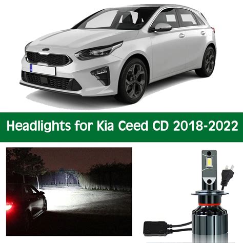 Bombillas De Faros Delanteros De Coche Para Kia Ceed Cd 2018 2019 2020 2021 2022 Luz