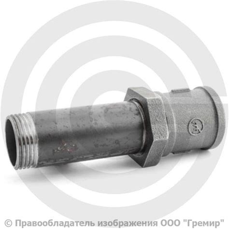 Сгон в сборе стальной L=130мм Ду-25 (1") в комплекте со стальной муфтой ...