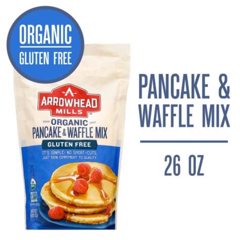 Arrowhead Mills Organic Gluten Free Pancake Mix And Waffle Mix 26 Oz